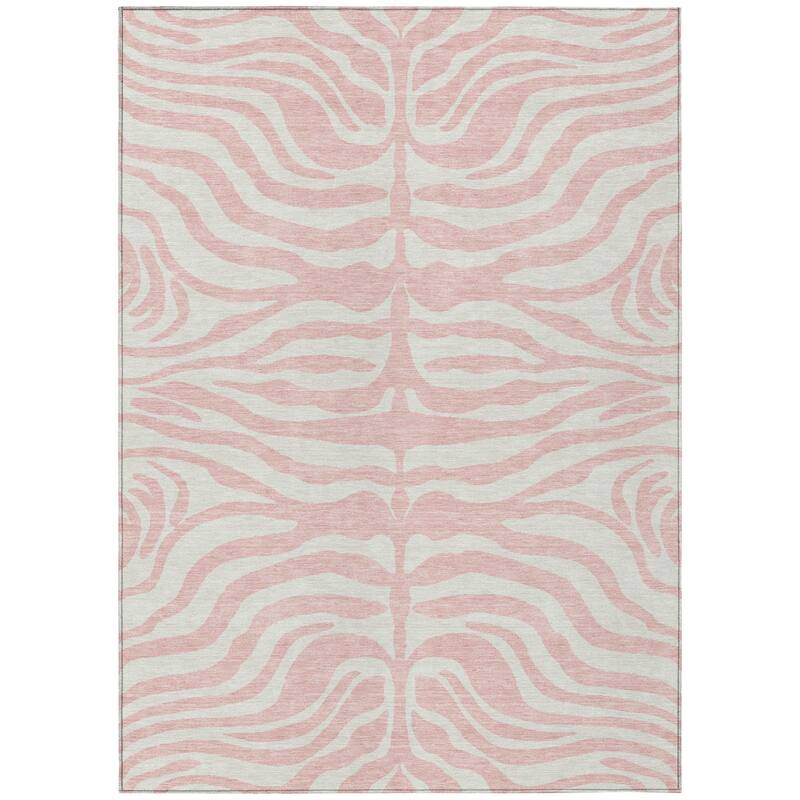 HomeRoots Animal Print Transitional Rectangle Outdoor Rug