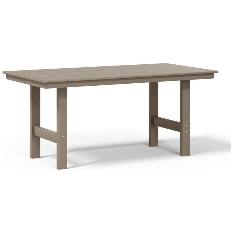 Shoreside 66 Inch X 34 Inch Rectangular Patio Dining Table