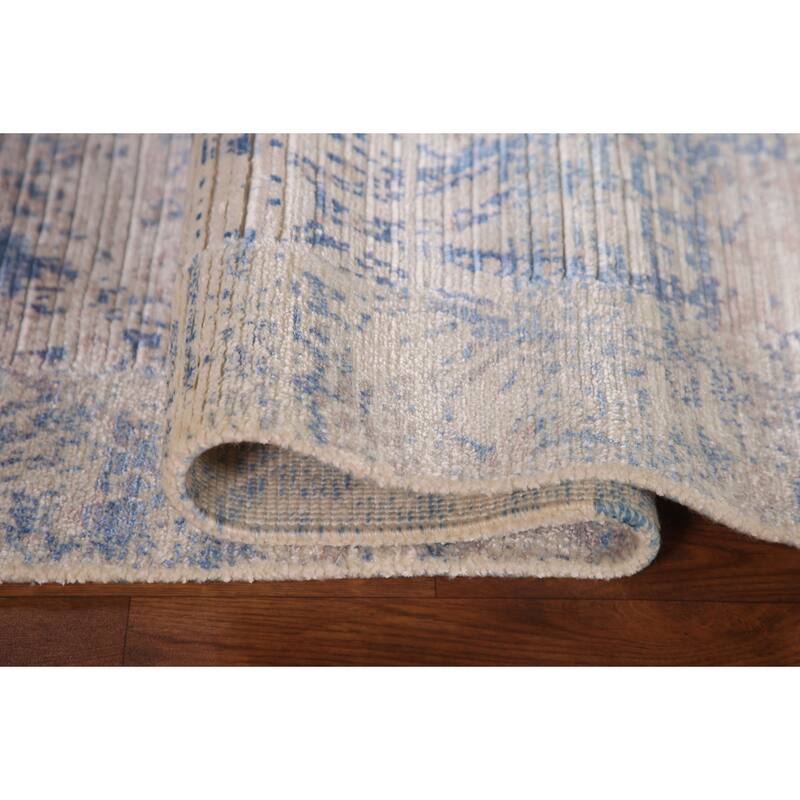Abstract Modern Accent Rug Wool Carpet - 3'11"x 5'8"