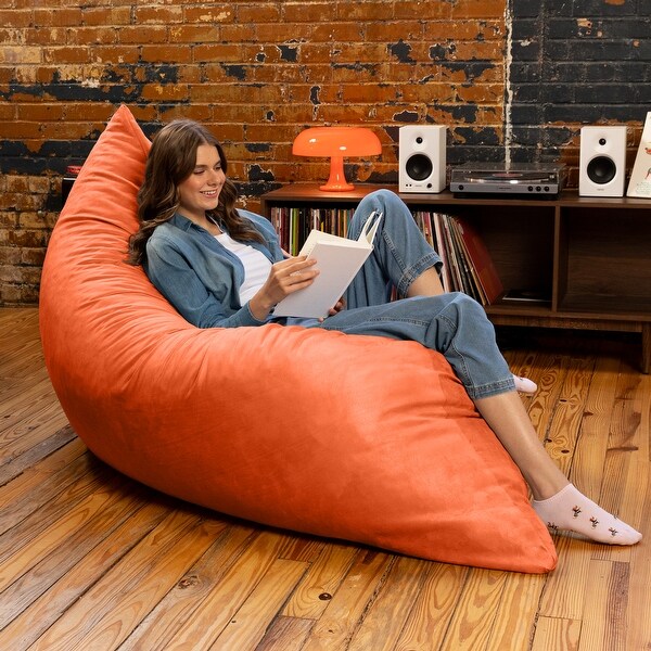 Jaxx 5.5' Huge Bean Bag Floor Pillow and Lounger for Adults