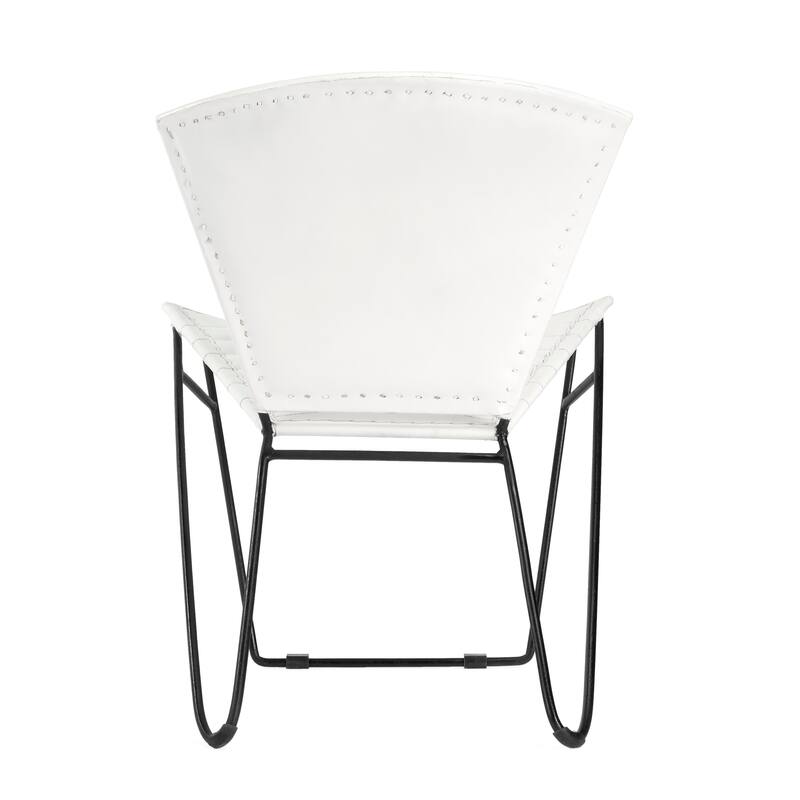 Felix Iron & Leather Accent Chair