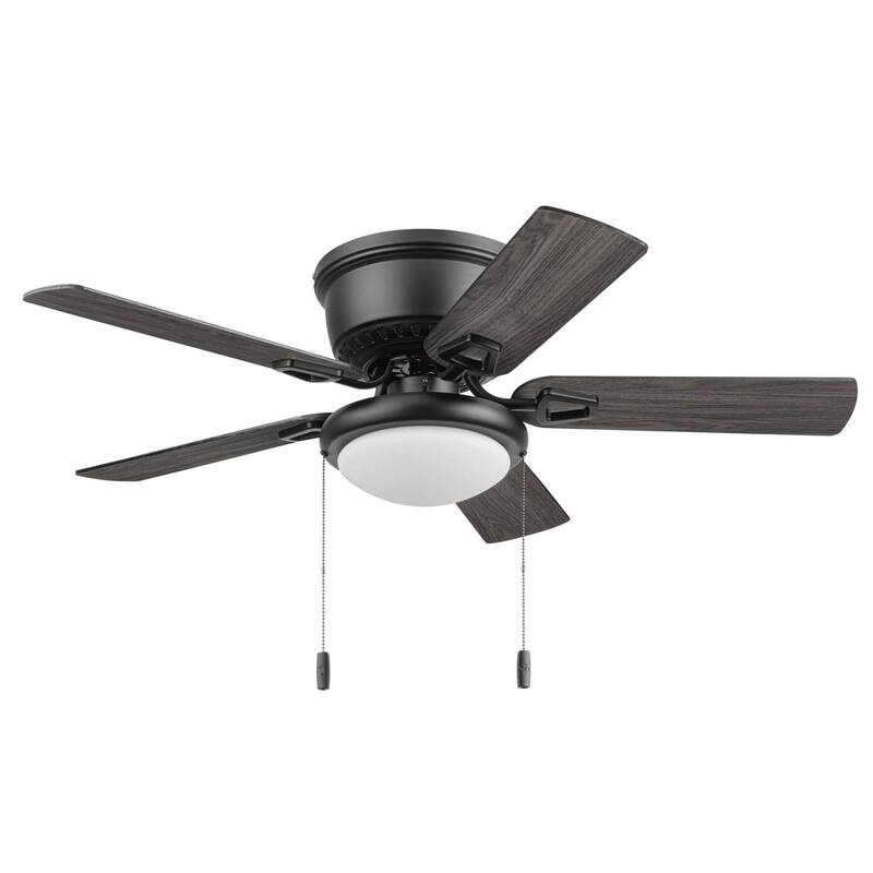 Honeywell 42" Braystone Indoor Matte Black Ceiling Fan with Light & Pull Chain - 42 Inches