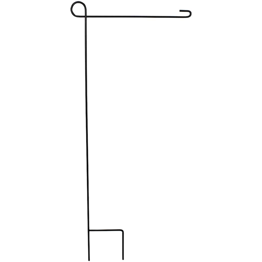 Metal Garden Flagpole - 36.5" - Black - 36.5