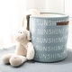 preview thumbnail 1 of 6, SAFAVIEH My Sunshine 14-Inch Basket, Blue, Coastal Home Decor Blue