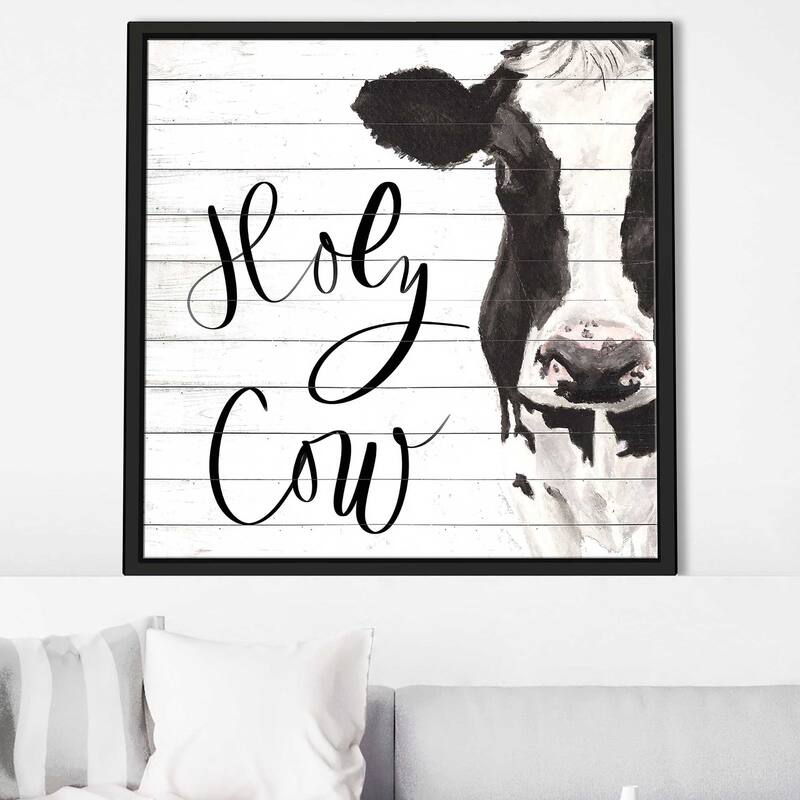 "Holy Cow" Print on Floating Canvas