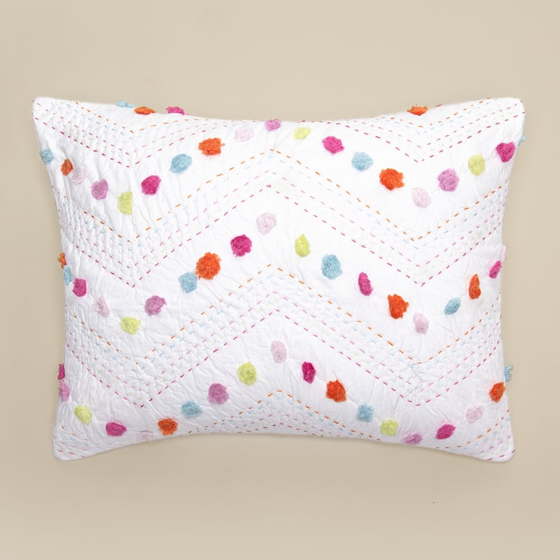 Medeleen Multicolor Cotton Quilt or Pillow Sham - Standard Sham