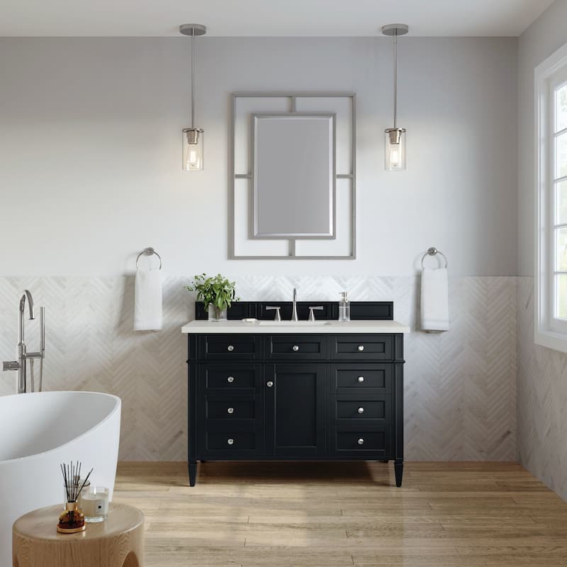James Martin Vanities 650-V48-3LDL Brittany 48" Single Basin Poplar