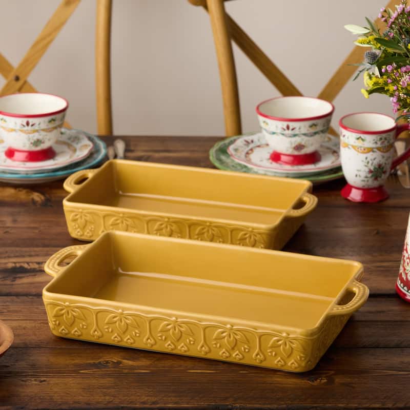 Certified International Provence Large Rectangular Baker 16" x 10.25", 150 oz.