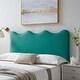 preview thumbnail 44 of 65, Athena Performance Velvet King/California King Headboard Teal