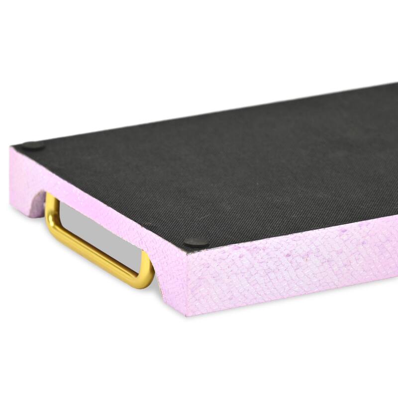 Nimue 15.75" Rectangular Decorative Serving Tray - Prismatic Fish Scale Pattern for Display, and Organization