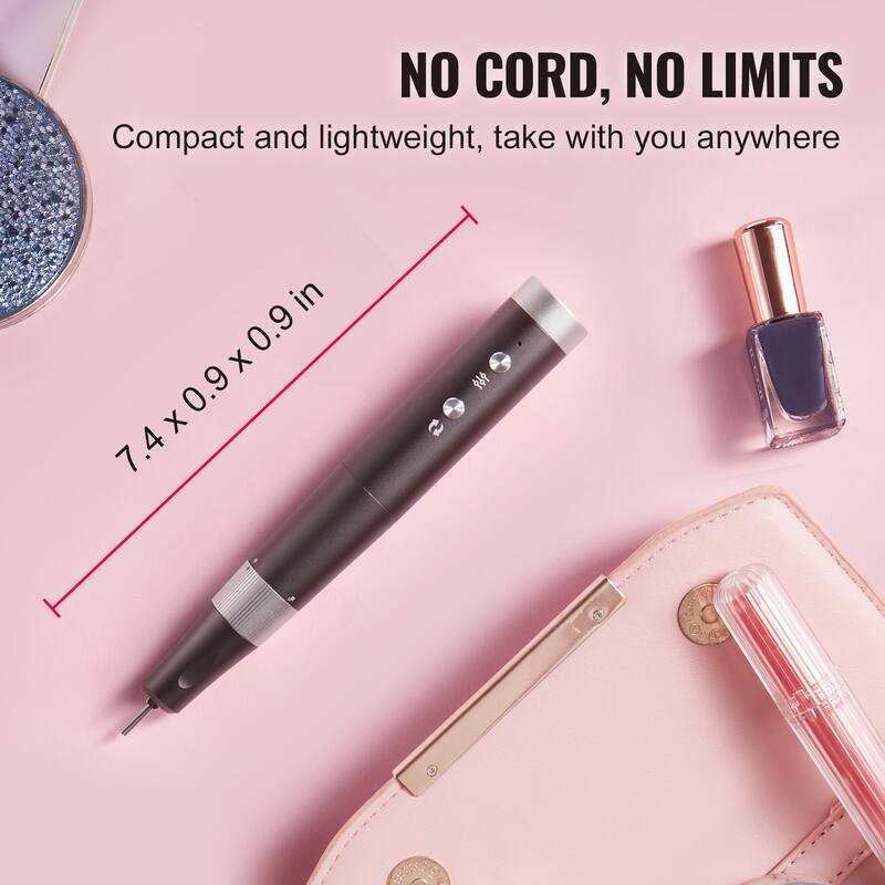 Electric Rechargeable Nail Drill for Manicure Pedicure Carve Polish