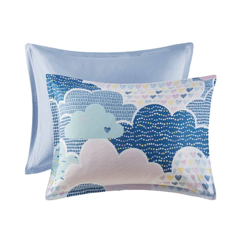 Intelligent Design Kids Bliss Blue Cotton 5-piece Duvet Cover Set