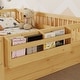preview thumbnail 17 of 70, Safety Toddler Floor Bed Concise Fence Bed with Guardrails