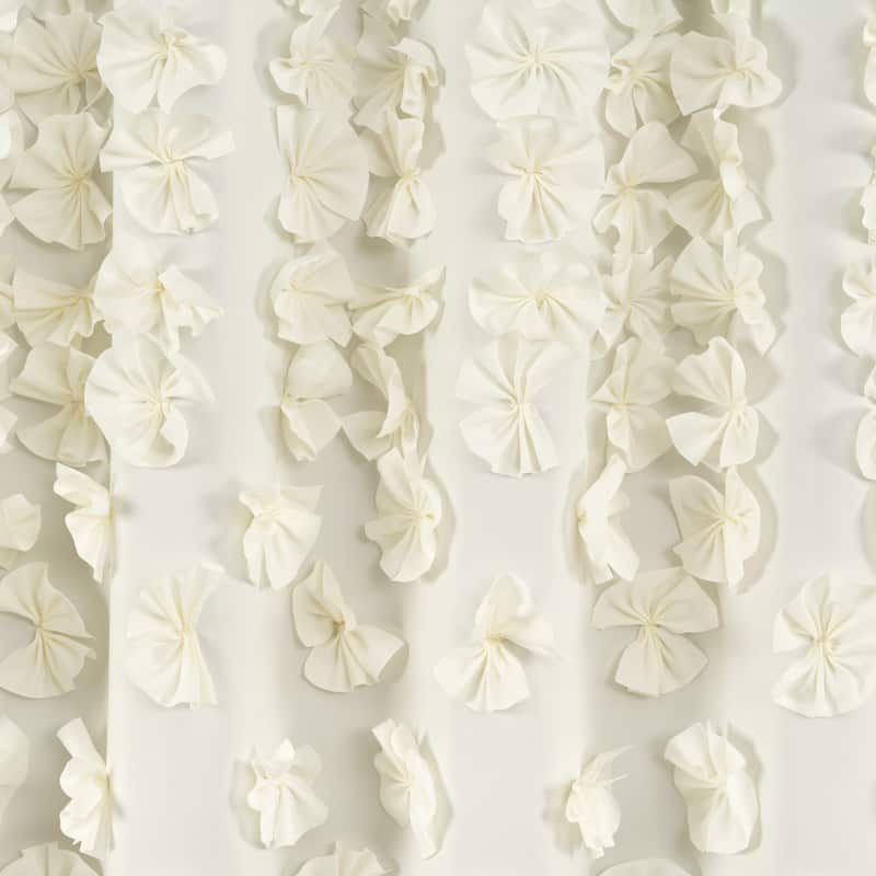 Silver Orchid Sterling Polyester Shower Curtain