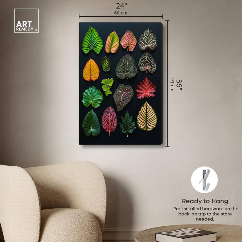Leaf Lexicon Canvas by Art Remedy, Gallery Wrapped