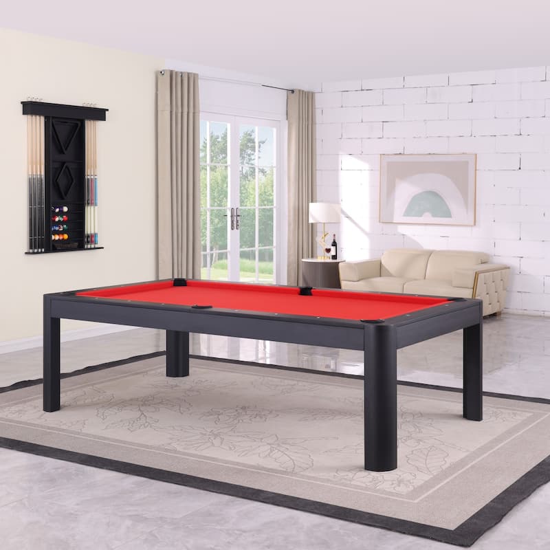 Cadora Duo 7FT Slate Pool Table in Black Ash With Dining top