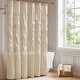 preview thumbnail 1 of 13, Madison Park Laurel Tufted Semi-Sheer Shower Curtain 72x72" - Ivory