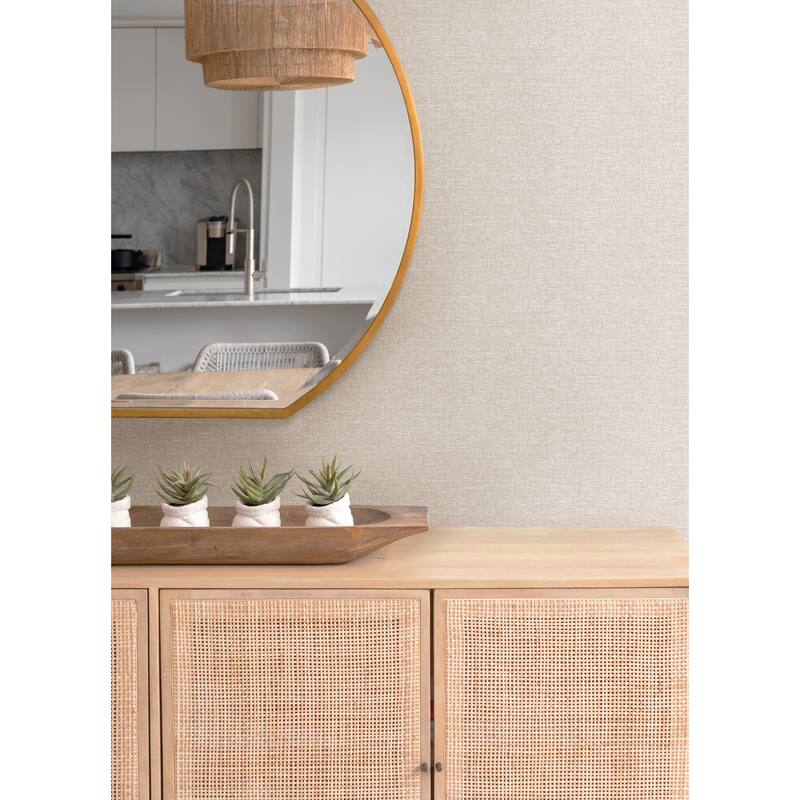 A-Street Prints Minerva Blush Texture Geometric Wallpaper