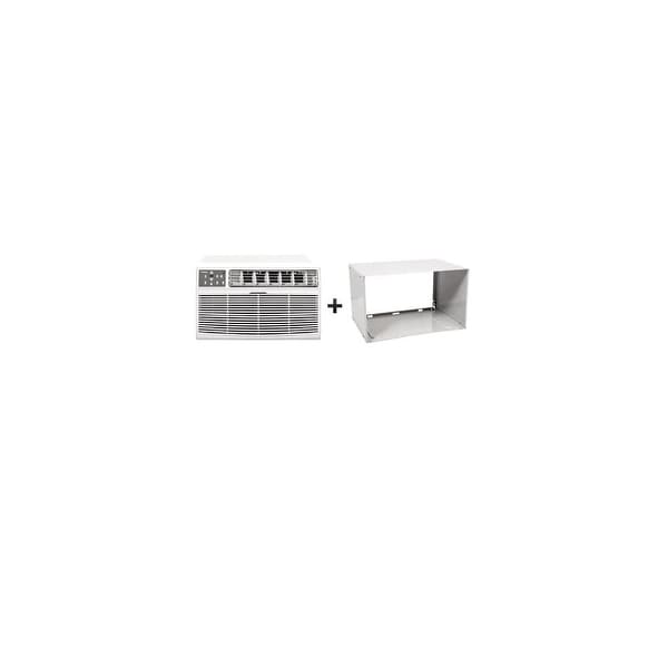 Koldfront WTC10012WCO230VSLV 10,000 BTU 230 Volt Through-the-Wall Air Conditioner and Wall Sleeve with Clean Filtration and