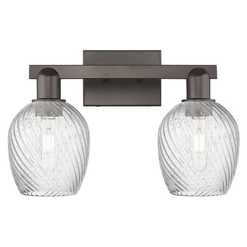 Innovations Lighting Endless Possibilities Arcadia - Salina - 2 Light 17" Bath Vanity Light - Clear/Oil Rubbed Bronze