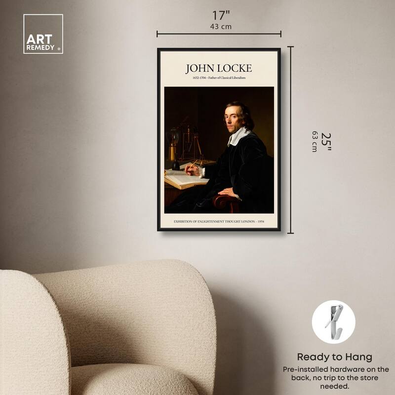 Father of Liberalism Depicted Canvas by Art Remedy