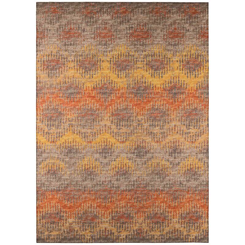 Indoor/ Outdoor Addison Bravado Modern Chevron Washable Area Rug