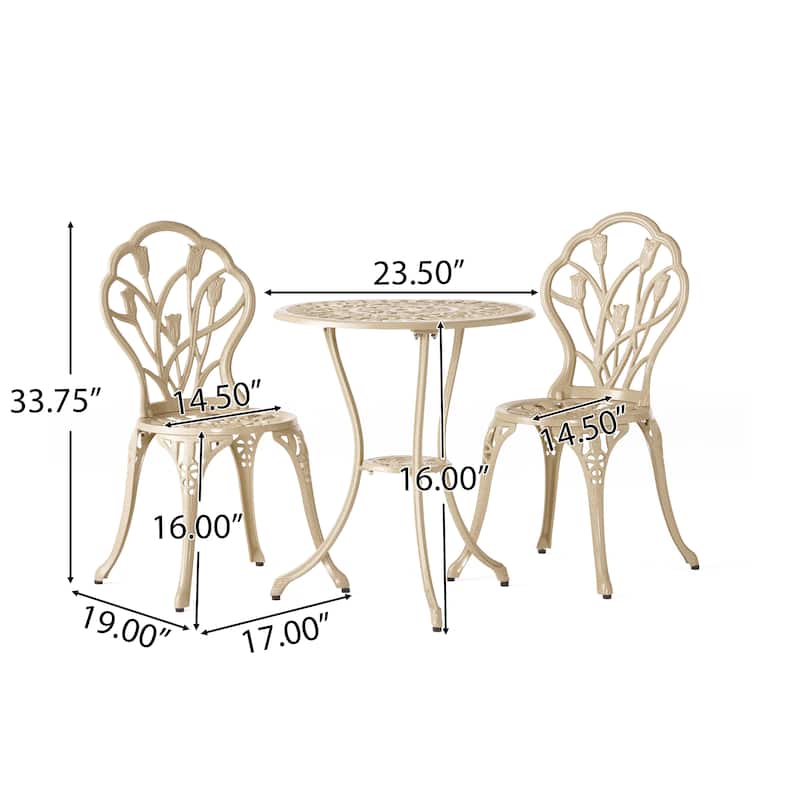 Nassau Sand Bistro Set by Christopher Knight Home