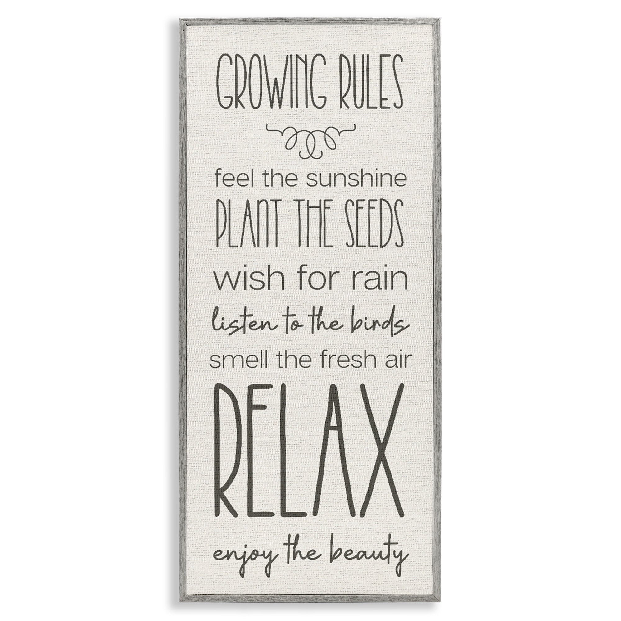 Stupell Serene Gardening Rules Framed Giclee Art Design By Lil' Rue