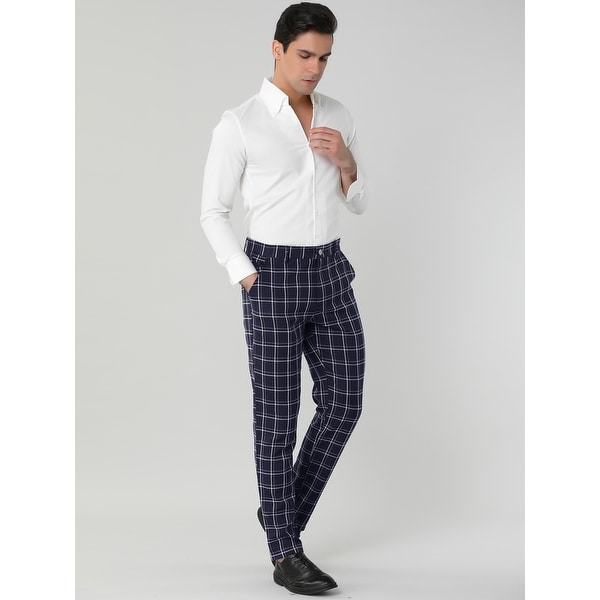 plaid pants mens dress