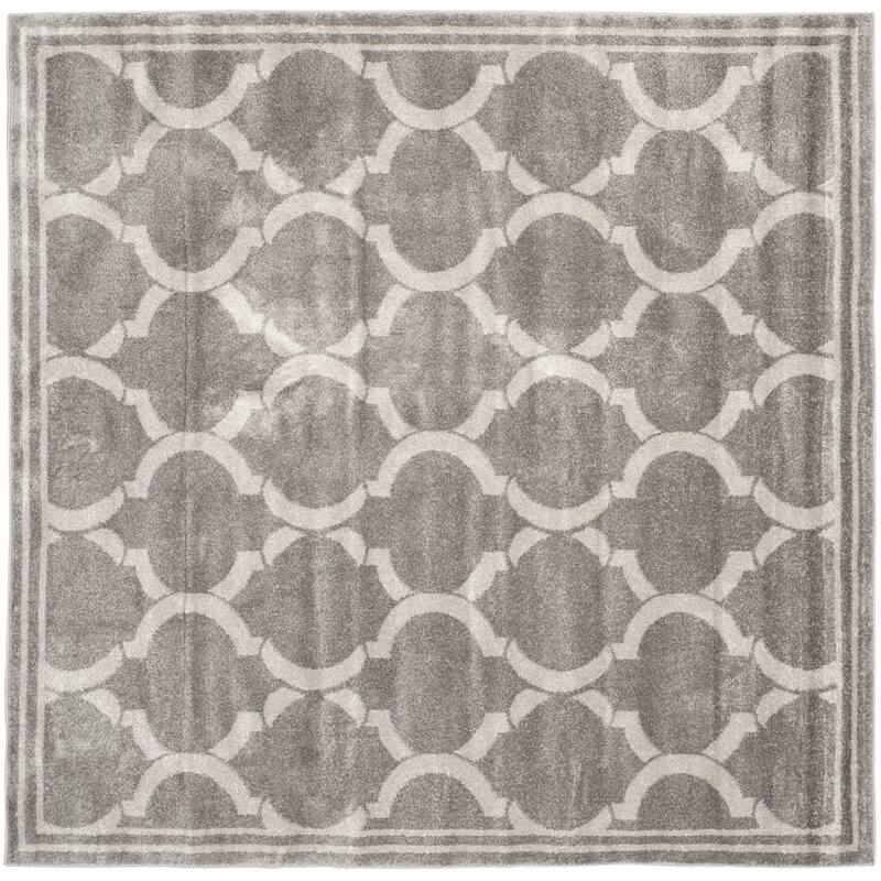 SAFAVIEH Amherst Huynh Modern Rug - 7' Square - Grey/Light Grey