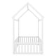 preview thumbnail 6 of 8, Twin Size Wood House Bed with Fence and Door,Roof