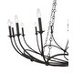 preview thumbnail 6 of 6, Arabella 16 Light Chandelier - Matte Black