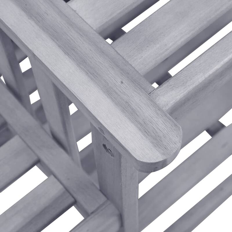 vidaXL Patio Bistro Set Table and Chairs Conversation Set Solid Acacia Wood - 62.6" x 24" x 36.2"
