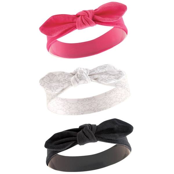 slide 1 of 1, Yoga Sprout Baby Girl Cotton Headbands 3pk, Swan, 12-24 Months - Swan Swan - 12-24 Months