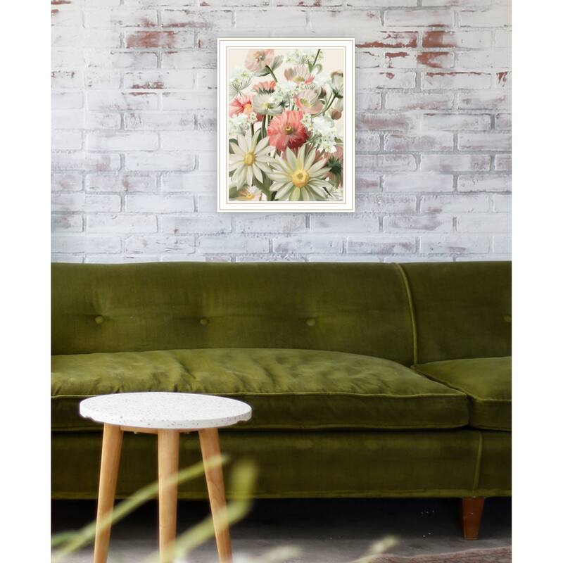 TrendyDecor4U Contemporary "Summer Wildflowers For You" Framed Print Wall Art