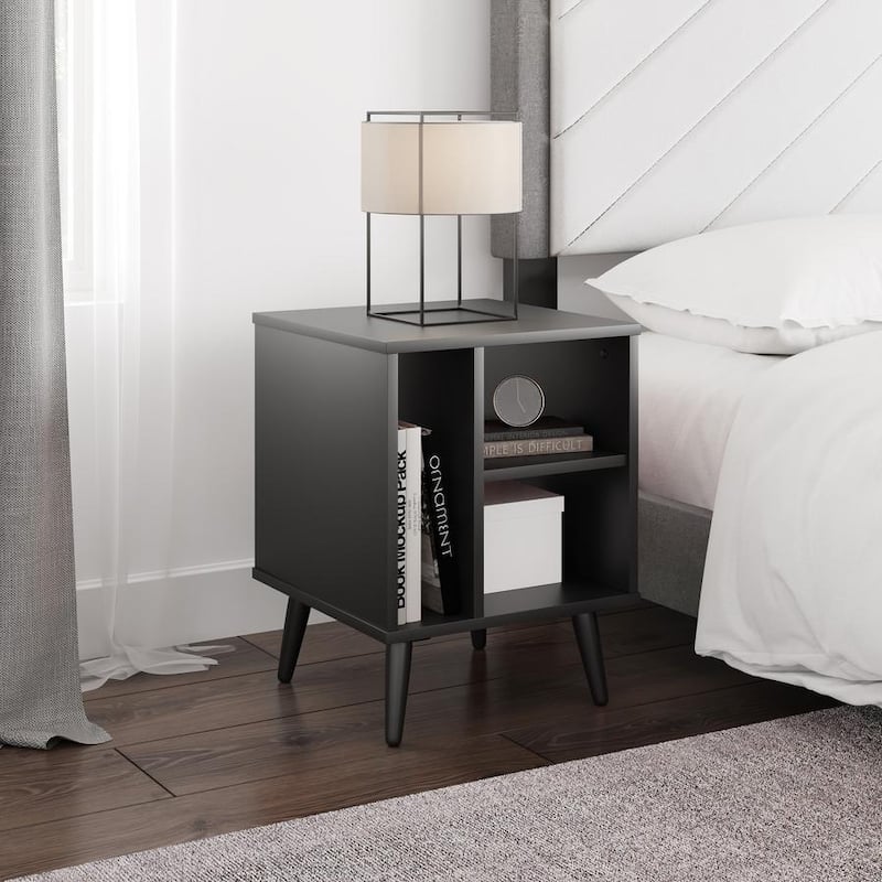 Boyd Sleep Warwick Mid-Century Modern 3-Shelf Nightstand