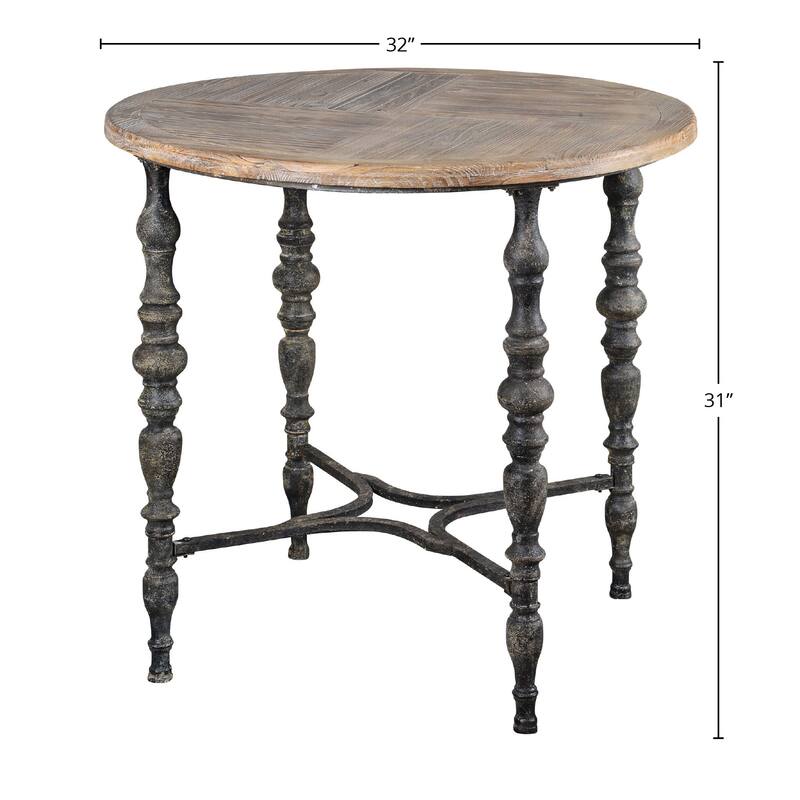 Jefferson Fir Wood End Table, Natural