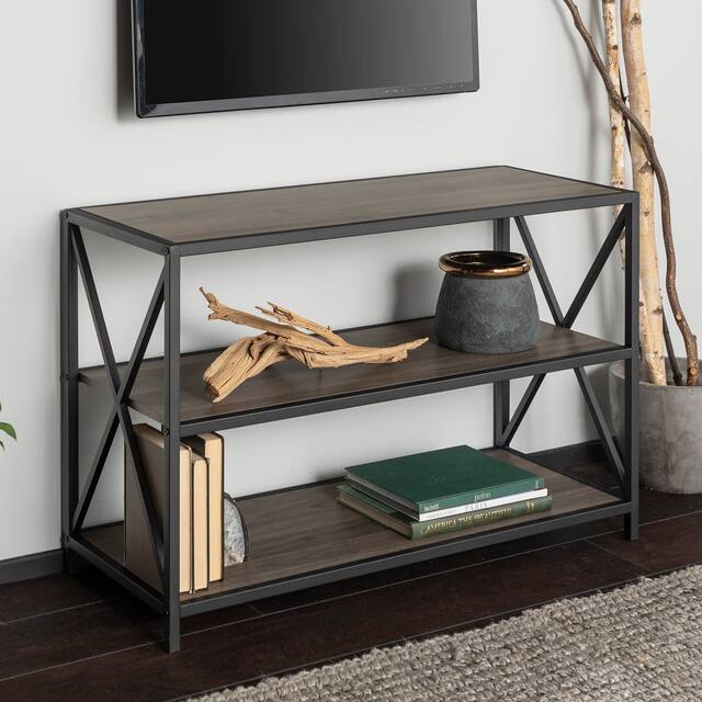 Carbon Loft Hattie 40-inch X-frame Bookshelf