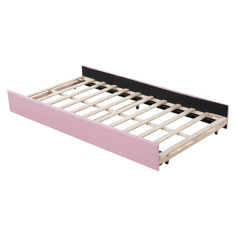 Christopher Knight Home - Modern Upholstered Velvet Daybed with Pull-Out Trundle