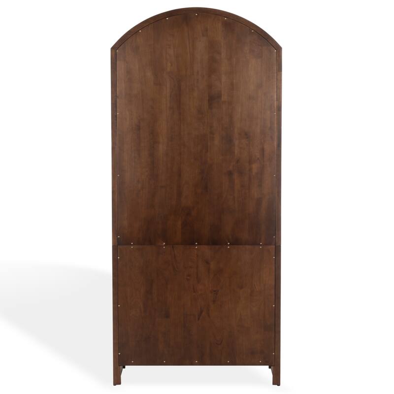 SAFAVIEH Couture Elladora Ribbed Front Wood Bookcase - 34"W x 15"D x 76"H