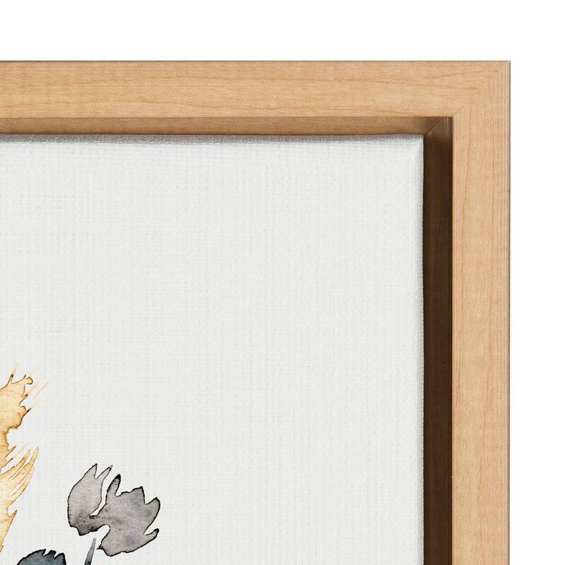 Kate and Laurel Sylvie Wildflower Bunch Framed Canvas by Sara Berrenson