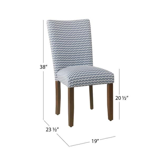 dimension image slide 1 of 7, HomePop Classic Parsons Dining Chair - Set of 2