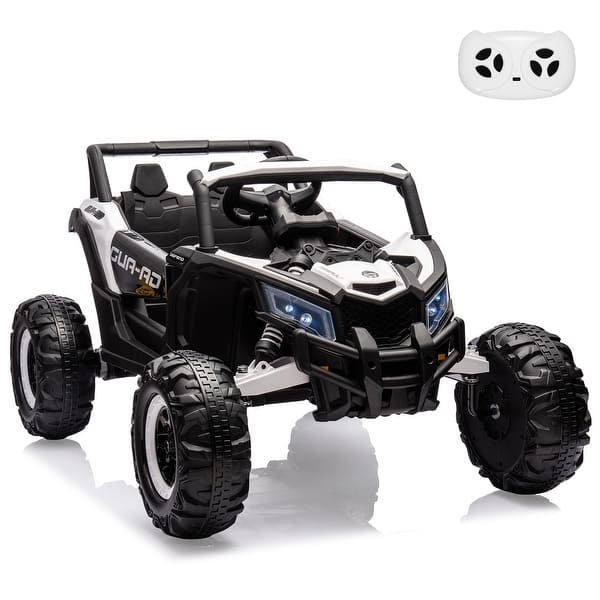 slide 2 of 28, 24V Ride On UTV Car White