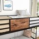 preview thumbnail 4 of 7, Twin Over Twin Size Metal Bunk Bed, Industrial Bunkbeds with 2 Built-in Ladder and Full-Length Guardrail, No Box Spring Needed