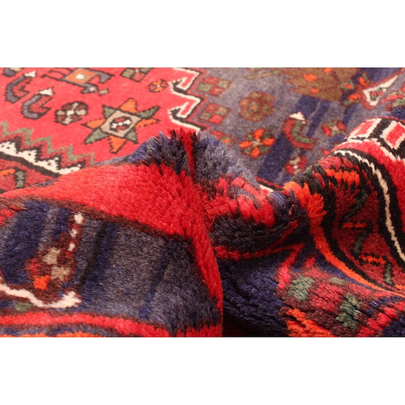 ECARPETGALLERY Hand-knotted Andelz Red Wool Rug - 4'4 x 6'5