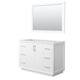 Option White, Satin Bronze Trim, No Top