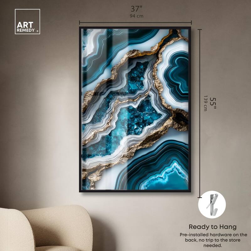 Teal Tides Treasure II Shadowbox by Art Remedy