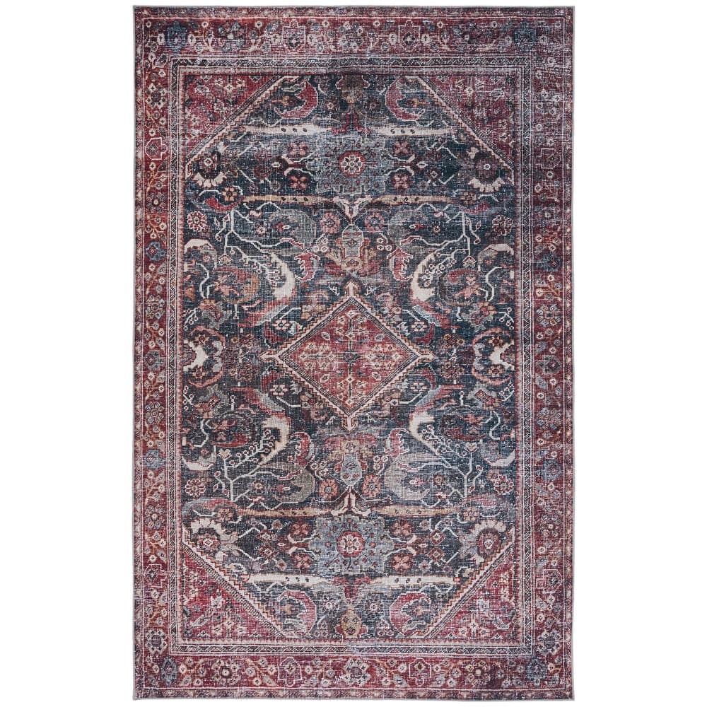 SAFAVIEH Tucson Machine Washable Slip Resistant Antja Oriental Rug