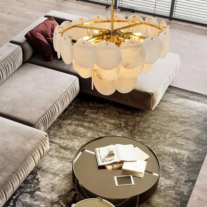 KAYLA Modern Natural Marble Living Room Chandeliers