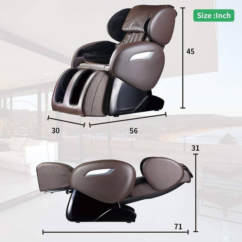 Pontious Modern Zero Gravity Massage Chair with Kneading Technique